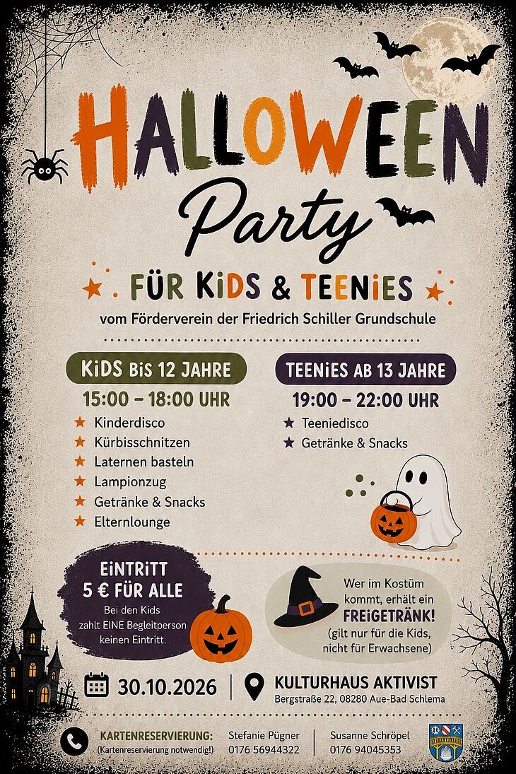 Halloween-Party für Kids und Teenies